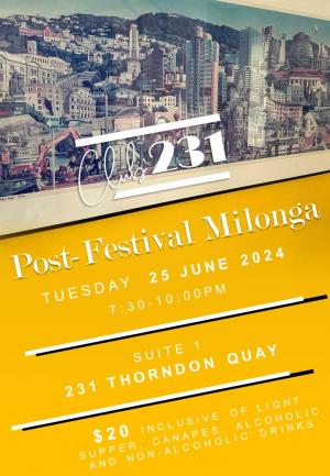 Post Festival Milonga 2024